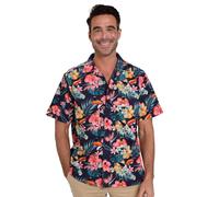 Guinness Toucan Hawaiian Short Sleeve Shirt | Official Merchandise Summer Beer Shirt for Men and Women (S-4XL) Multi