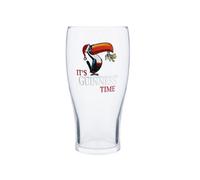 Guinness Toucan Pint Glass - Large Reusable Drinking Tulip Glass Funny Novelty Gift