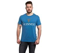 Guinness Trademark Label Vintage Beer Tee, Blue (S-3XL)