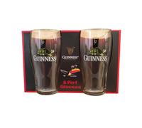 Guinness - Two Pack of Tortoise Design Pint Glasses - Set of 2