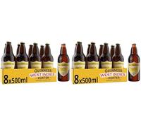 Guinness West Indies Porter Beer | 6% vol | 8 x 500ml | Official Beer of the Premier League | Mellow & Complex | Notes of Toffee & Chocolate | Brewed in Ireland (Pack of 2)