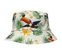 Guinness White Toucan Reversible Hawaiian Sun Bucket Hat