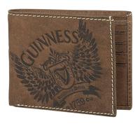 Guinness Wings Leather Wallet, Measures 11cm by 10cm, Brown