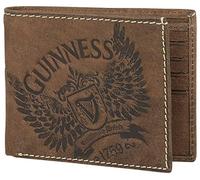 Guinness Wings Leather Wallet, Measures 11cm by 10cm, Brown