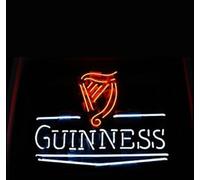 Guinness's Beer Neon Signs, New Handmade Real Glass Neon Light For Home Bar Sport Pub Man Cave Store Restauant Home Wall Display 19x15 inches.