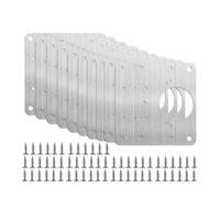 GUIPENG 1/2/4/10Pcs Cabinet Hinge Repair Plate Kit Kitchen Cupboard Door Hinge Mounting Plate for Furniture Hardware Hinges Fixing Plate(Jiaolian XFB 10pcs)