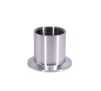 GUIPENG 1/4" 3/8" 1/2" 3/4" 1" 2" BSPT Female X 0.5" 1. Tri Clamp Pipe Fitting Connector SUS304 Stainless Sanitary Homebrew(K34mm(0.75 Inch TC),Female_3/8")