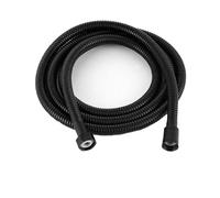GUIPENG 1.5/2M Black/Silver SUS 304 Flexible Shower Hose Long Bathroom Shower Pipe Extension Water Pipe Pull Pipe Bathroom Accessories(1.5m Black)
