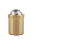 GUIPENG 1-50pcs Ball Plungers 2/3/4/5/6/8/10-16mm 304 Stainless Steel/POM/Brass Press Spring Plunger Straight Push Fit(F - Brass,D6 x L7,50pcs)