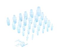 GUIPENG 1.6-25mm Plastic Silicone Tube Straight Pipe Fitting Small Size Pagoda Barb Coupling Reducing Fish Tank PP Insert Hose(50 Pcs,7.9MMX11.1MM_Other)