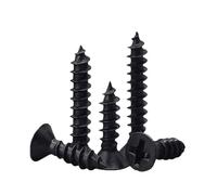 GUIPENG 100pcs/lot Cross Countersunk Flat Head Self-tapping Screw M1 M1.2 M1.4 M1.5 M2 M2.6 M3 M3.5 M 4 M5 Black Carbon Steel(20mm x100pcs,M3)