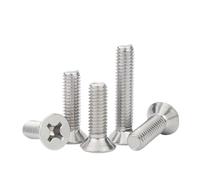 GUIPENG 10PCS/lot Cross Flat Countersunk Head Screw Bolt M3 M3.5 M4 M5 M6 M8 M10 304 Stainless Steel GB819(25mm x10pcs,M10)