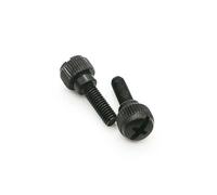 GUIPENG 10pcs M3 M4 Black Silver Carbon Steel Slotted Head PC Computer Case Cover Hand Tighten Thumbscrew Thumb Bolt Screw