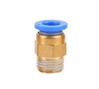 GUIPENG 10PCS Pneumatic Air Connector Fitting PC 4mm 6mm 8mm 10mm 12mm Thread 1/4" 1/8" 3/8 1/2 Hose Fittings Pipe Quick Connectors(10mm,1/2")