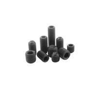 GUIPENG 12.9 Grade Steel Set Screw UNC 3/16-24 Coarse Pitch Grub Screws Inner Hex Socket Flat Point And Cup Length 3/32~1-1/4 Inch(1-1of4 inch,1-4(d)-20(p)20pcs)