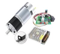 GUIPENG 12V24V 775 DC Motor 8RPM~1600RPM Planetary Geared Slow Speed Adjustable High Torque 42mm Brushed Gear(Package A,60RPM_DC 12V)