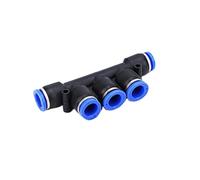 GUIPENG 1PCS Pneumatic Fitting Tube Connector Fittings Air Water Pipe Push in Hose Quick Couping OD 4mm 6mm 8mm 10mm 12mm PU PE PK PV PY(1 pcs PK,OD10mm)