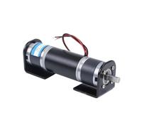 GUIPENG 32mm Planetary Reducer Motor 32GP-31ZY Dual Shaft Motor 12V 24V Adjustable Speed Can CW CCW DC Motors(Motorand 2Bracket,6MM 58RPM_24V)