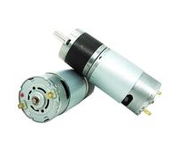 GUIPENG 36mm DC Planetary Gear Motor 12v 24v Shaft Diameter 8mm 36-555 Adjustable Speed Can CW CCW Electric Motor(421rpm,24V)