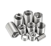 GUIPENG 4#6#8#10#1/4 3/8 5/16 American Stainless Steel 304 Wire Thread Insert Screw Sleeve Bushing Helicoil Wire Thread Repair Inserts(10-24x3D(2pcs))