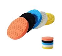 GUIPENG 5/6/7 Inch 5pcs Car Polishing Pad Kit Auto Self-Adhesive Buffing Waxing Sponge Wheel For Polisher Drill(5 Inch)