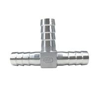 GUIPENG 6mm 8mm 10mm 12mm 13mm 14mm 15mm 16mm 19mm 20mm Hose Barb Tee Y T L Type 3 Three Way 304 Stainless Steel Pipe Fitting Connector(T-Type,20MM_Other)