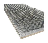 GUIPENG Aluminum Treadplate Chequer Kick Tread Plate Bar Sheet 1.5mm 2mm 3mm 4mm 5mm 6mm(Thickness 2mm,100x500mm 1pc)