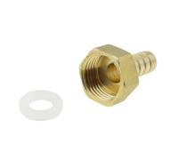 GUIPENG Brass Hose Fitting 4mm 6mm 8mm 10mm 12mm 19mm Barb Tail 1/8 1/4 1/2 3/8 Thread Air Water Pipe Connector Joint Coupler Adapter(PCF,8MM Barb_1I4 Thread)