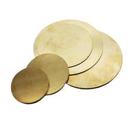 GUIPENG Brass Round Circle Disc Plate(Thickness 0.5mm 10pc,Diameter 80mm)