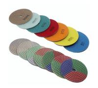 GUIPENG Colorful Diamond Wet Polishing Pad 4 Inch 100mm For Marble Granite Engineered Stone Grinding Diamond Tool(2pcs Grit 200)