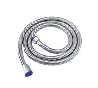 GUIPENG Garden Water Hose Black Pipe 1.5/2M Flexible Pull Extension Pipes Shower Accessories New SUS304 Bathroom Extendable Hoses Home(Silver,1.5M)