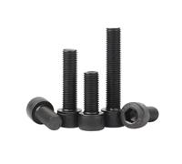GUIPENG M6 M8 M10 M12 M14 M16 M18 M20 Fine Thread Tooth Hex Hexagon Socket Head Cap Screws Black Grade 12.9 Allen Bolts(50mm,M20x1.5-1pcs)