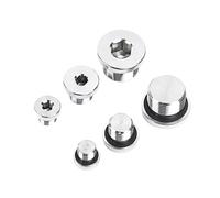 GUIPENG M8~M48 Flange Inner Hexagon Bolt Oil Water Pipe Fitting Metric Male Thread 304 Stainless Steel Hex Socket Plug ED Sealing Ring(With ED ring,M18x1.5mm-(1Pcs))