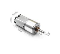 GUIPENG Mini 16mm Full Metal Gearbox Gear Motor DC 3V 240RPM Slow Speed Large Torque Gear Reduction Motor D-shaft DIY Robot Car ZGA16