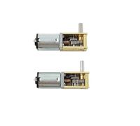 GUIPENG N20 Gear Motor 12V 90 Deg D Shaft Micro Worm Precision Full Metal Gearbox Large Torque DIY Robot Smart Car Electronic Lock(68RPM)