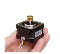 GUIPENG NEMA17 0.9° 42mm Hybrid Stepper Motor 2-Phase 4-Wire 5mm Shaft With Pulley Wheel For 3D Printer/CNC/Robot