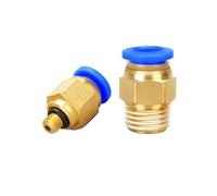 GUIPENG PC Air Pneumatic Fitting Quick Connector 4mm 6mm 8mm 10mm 12mm Male Thread 1/8 1/4 3/8 1/2 for Air Compressor Hose Tube Pipe(PC8-04)
