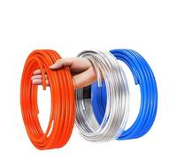 GUIPENG Pneumatic Tube 1M/2M/5M/10M/20Meter 4 * 2.5 6 * 4 8 * 5 12 * 8 16 * 12 Flexible Air Hose for Compressor Black Blue Red Transparent PU(Blue 2m,12X8mm)