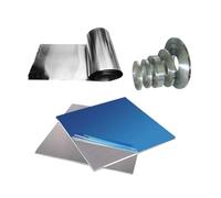 GUIPENG Pure Aluminum Foil Sheet Plate 0.05mm 0.1mm 0.15mm 0.2mm 0.3mm 0.4mm 0.5mm 0.6mm 0.8mm 1mm 2mm 3mm 4mm 5mm 6mm 8mm 10mm 15mm(10pcs,1X100X100mm)