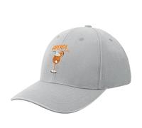 Guiran Aperol Hat Baseball Cap Aperol - Vintage Summer Hat for Beer Garden, Beach & Holiday, Cocktail Party Cap, gray, One Size