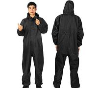 Guiran Waterproof Oilproof Dustproof Coveralls Isolation Farming Raincoats Polished Workwear, Hooded Coveralls, Chemical Resistant Jumpsuits for Industrial, Biohazard and DIY Applications, Reusable