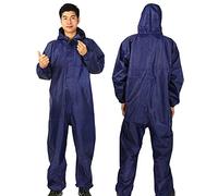 Guiran Waterproof Oilproof Dustproof Coveralls Isolation Farming Raincoats Polished Workwear, Hooded Coveralls, Chemical Resistant Jumpsuits for Industrial, Biohazard and DIY Applications, Reusable