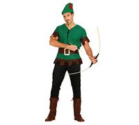 GUIRCA 80131 Robin Hood Costume Archer Forest Bandit Green