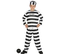 Guirca - Costume Prison, Size 10 - 12 Years, White (78403)