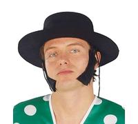 Guirca Fiestas GUI13342 Black Flocked Flamenco Hat