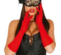 Guirca Fiestas GUI16498 Pair of Red Gloves, 45 cm
