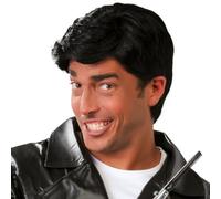 Guirca men's black wig, short hair wig, for carnival, dress-up, party