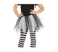 Guirca - Tutu ballerina fairy with glitter for girls, colour: white/black, 17204