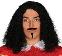 Guirca Vintage Mustache Wig with Knob, One Size (4573.0)