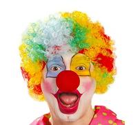 Guirca - Wig Curls of Clown, Yellow, One Size (90207)